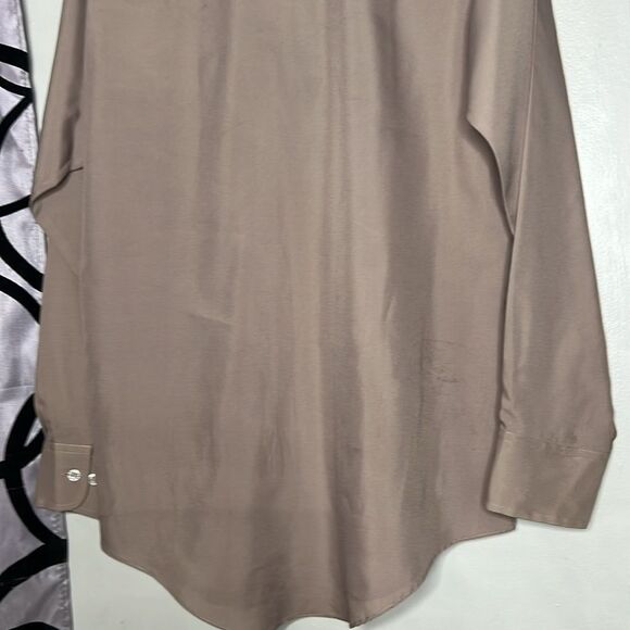 Vintage Ultra Lustre brown long sleeve button-down shirt, size 15.5 - Picture 7 of 8